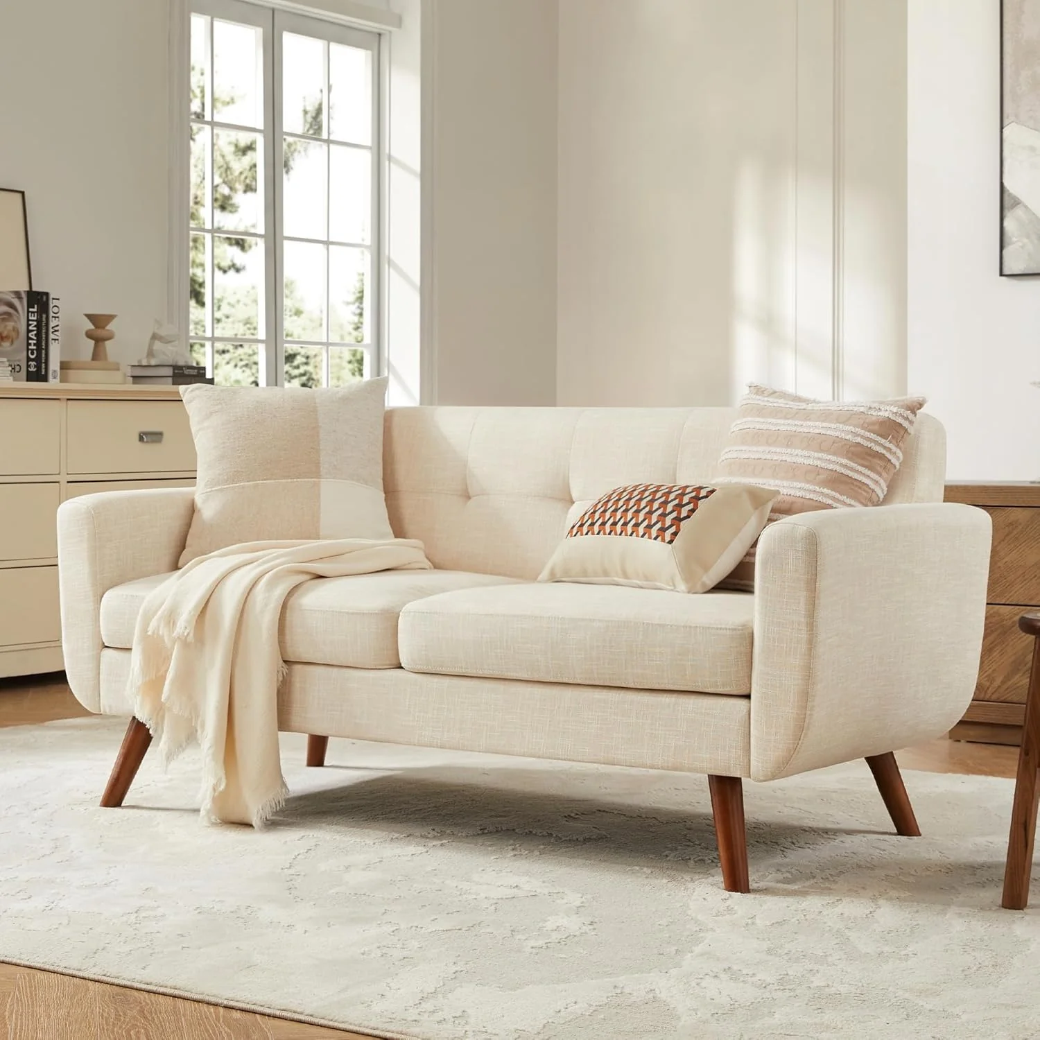 Small Upholstered Love Seat Furniture Tbfit 65\