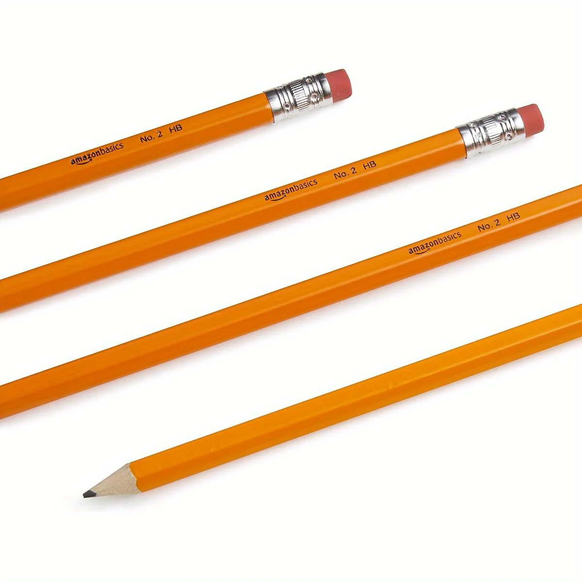 Wood- Cased # 2 Pencils, Pre- sharpened, HB Lead Bulk Box, 150 Count, Yellow
